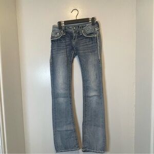 Rock Revival donna boots light blue jeans women's size‎ 25